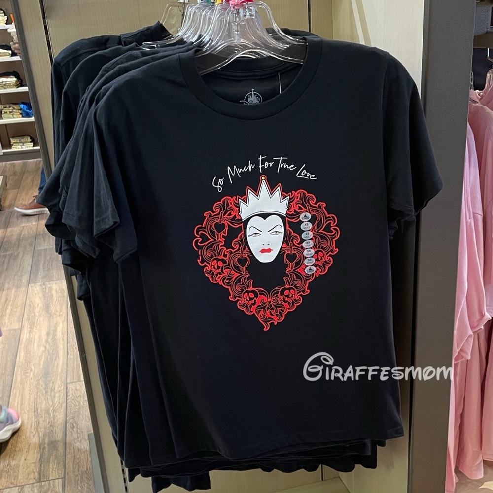 Disney Parks Villain Evil Queen so Much For True Love Graphic T-Shirt New